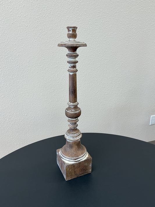 Resin Pillar Candlestick Holder