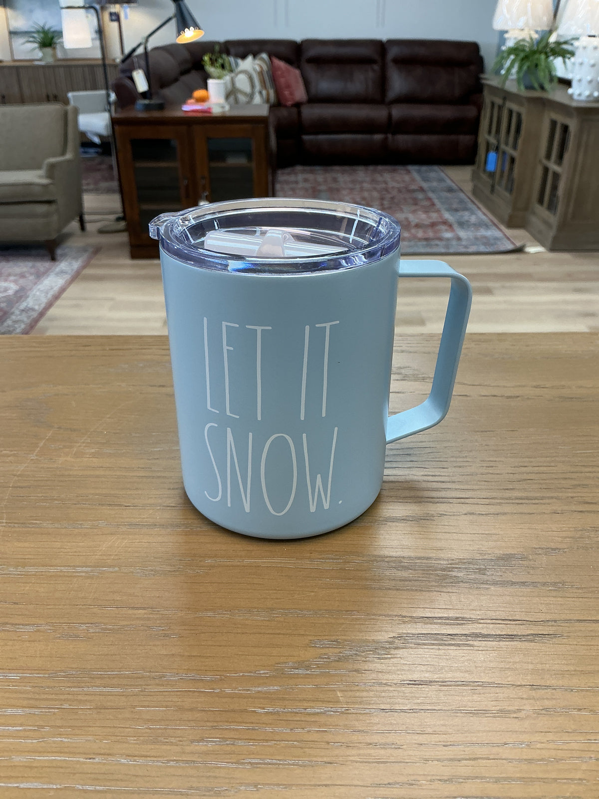 Rae Dunn 12 oz. “Let It Snow”  Insulated Coffee Mug