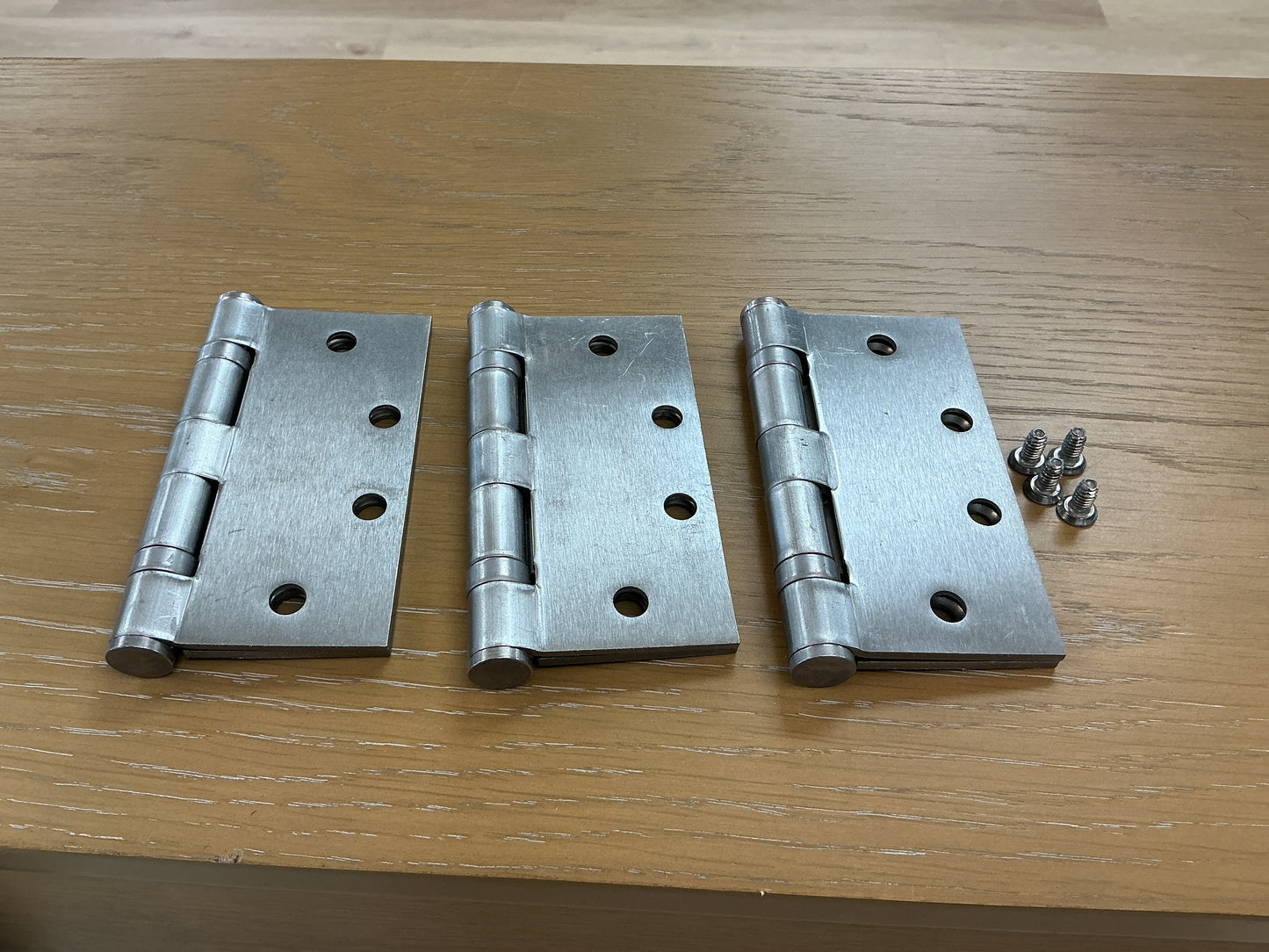 4.5”x4.0x3.4mm Ball-Bearing Door Hinge 3 pack