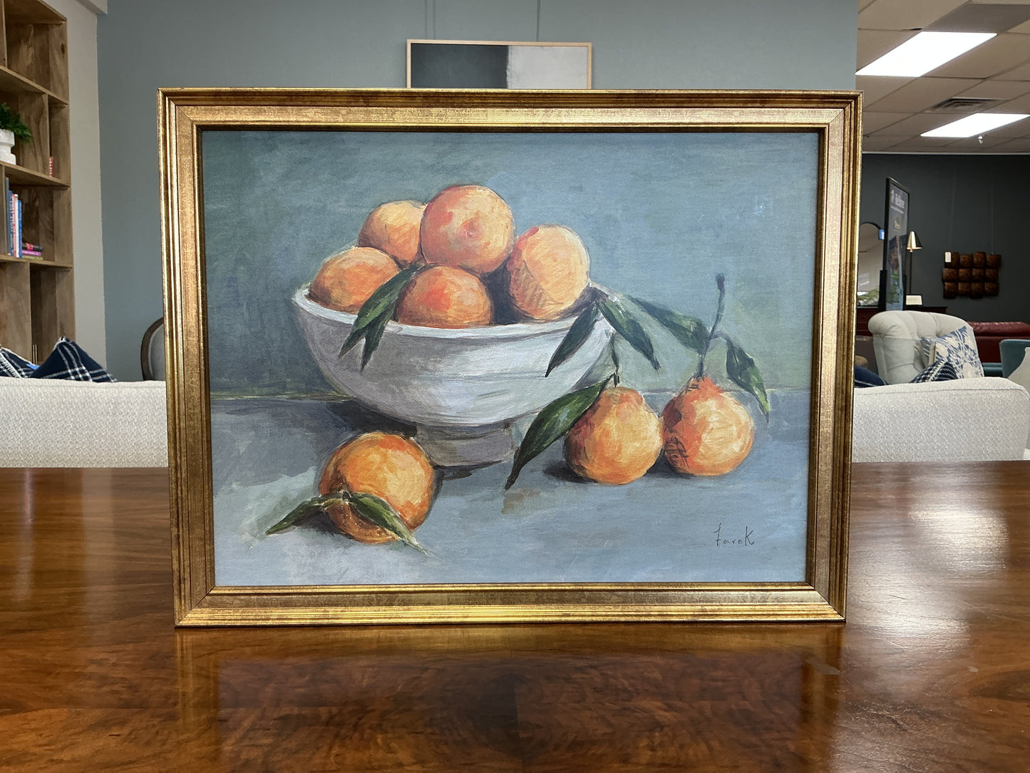 Citrus Harvest Framed Wall Canvas Antique-Threshold