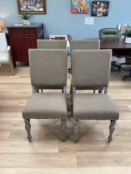 Birmingham Script Printed Finish Dining Chairs (Set of 4)