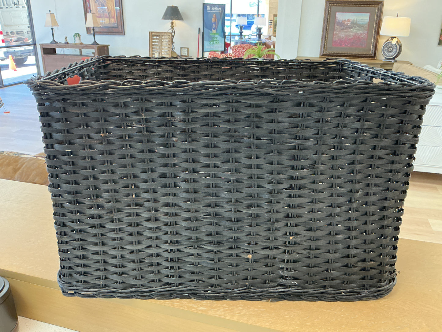 XL Woven Rattan Crate