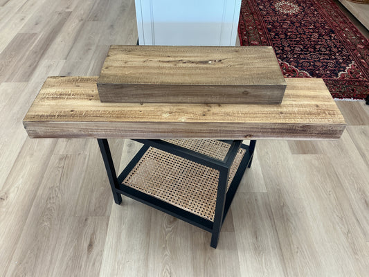Set of 2 Rustic Wood Floating Shelves