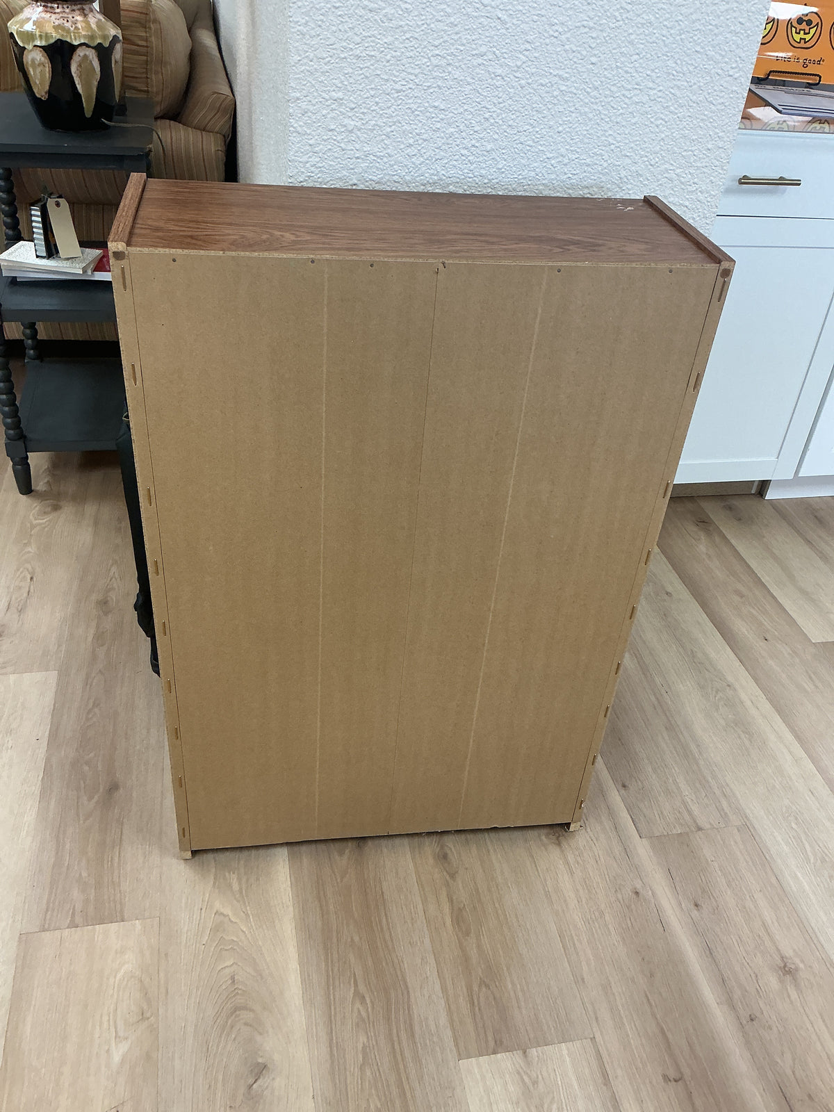 Compact 3-Shelf Wooden Bookcase