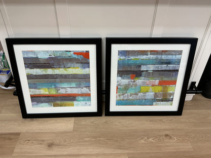 Metro Geometric Abstract Framed Prints