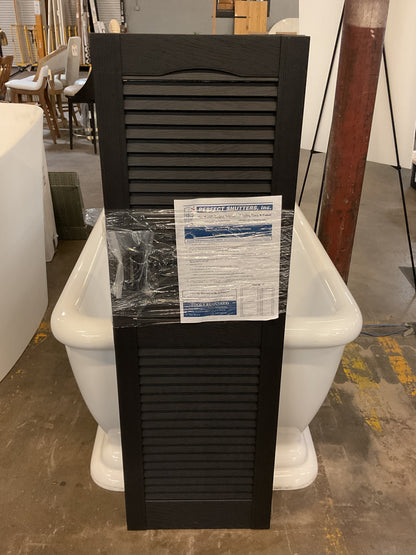 Perfect Shutters Louvered 15in x 47in Exterior Shutters (Pair)