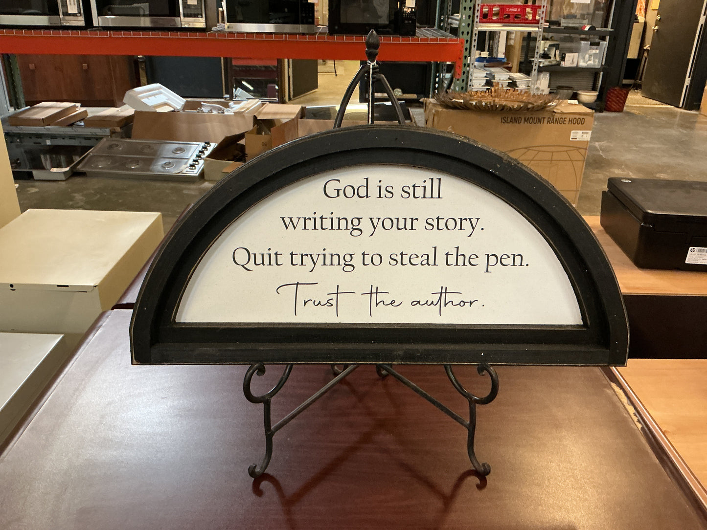 “Trust the Author” Framed Canvas
