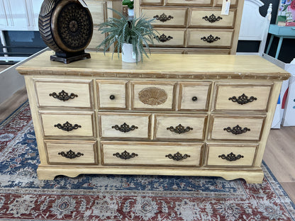 French Country Provincial 9-Drawer Dresser