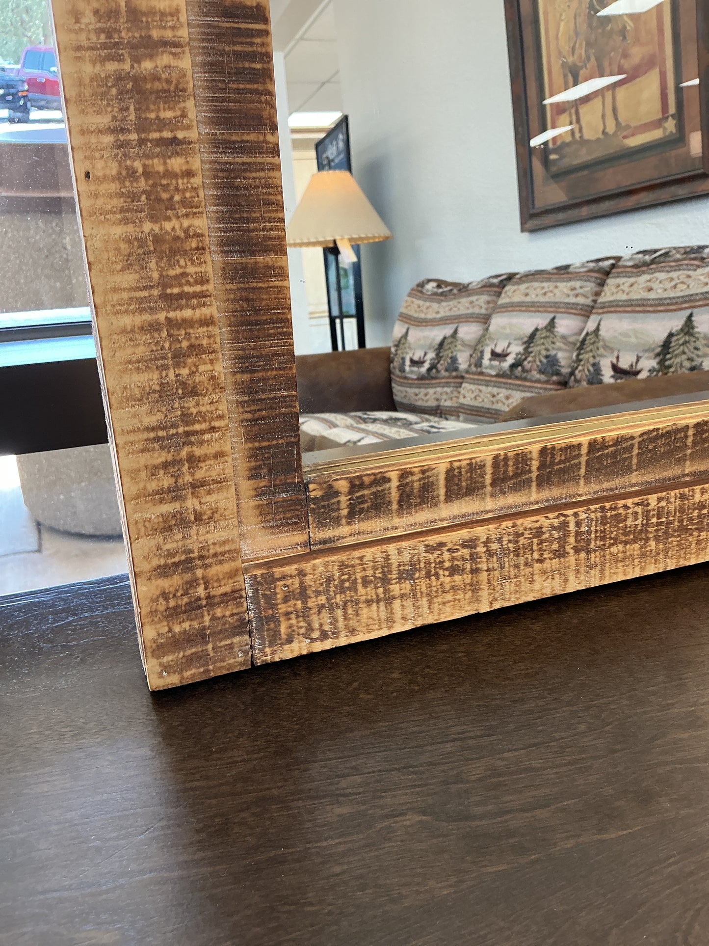 Woven Rattan Mirror