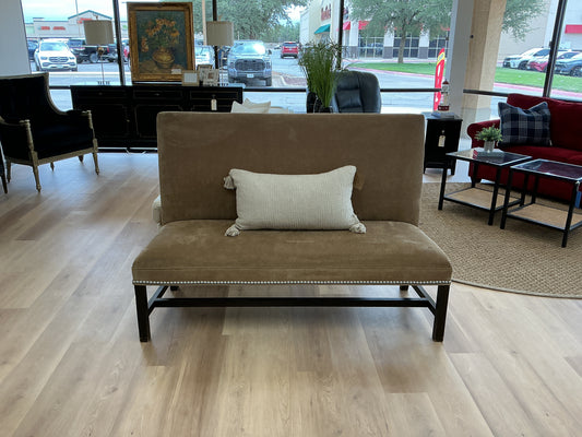 High Back Upholstered Dining Bench