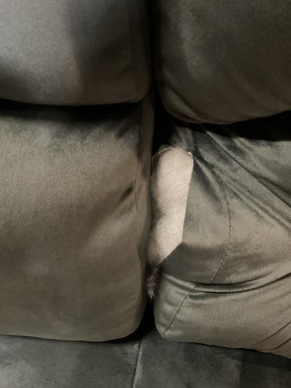 Modern Microfiber Manual Reclining Sofa