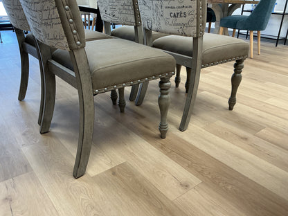 Birmingham Script Printed Finish Dining Chairs (Set of 4)