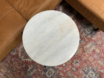Marble Top Cocktail Table w/ Iron Base