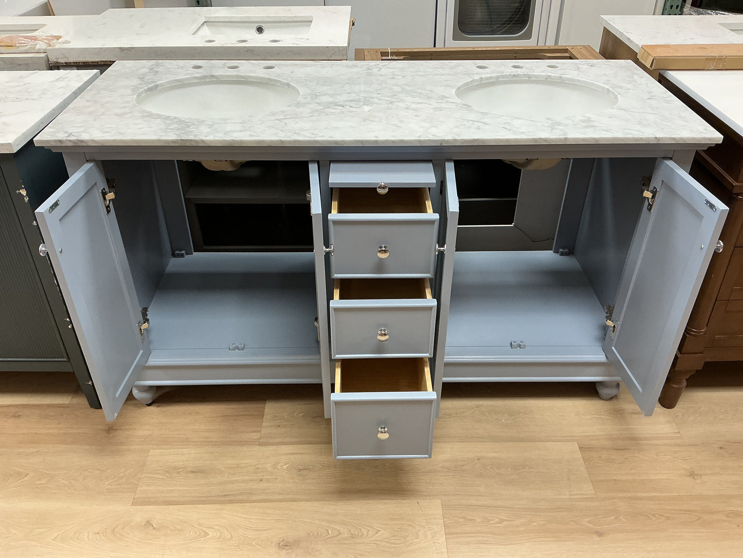 Ferdinand 60'' Double Bathroom Vanity with Top