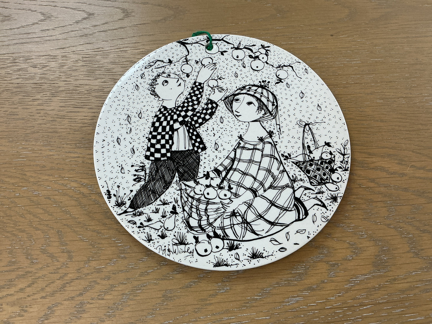 Bjørn Wiinblad “Oktober Paradis” Ceramic Wall Plaque