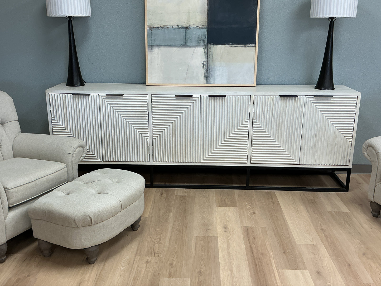 Keelah 108” Solid Wood Sideboard