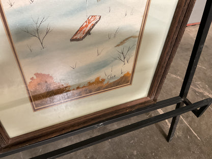 Framed Winter Landscape Print