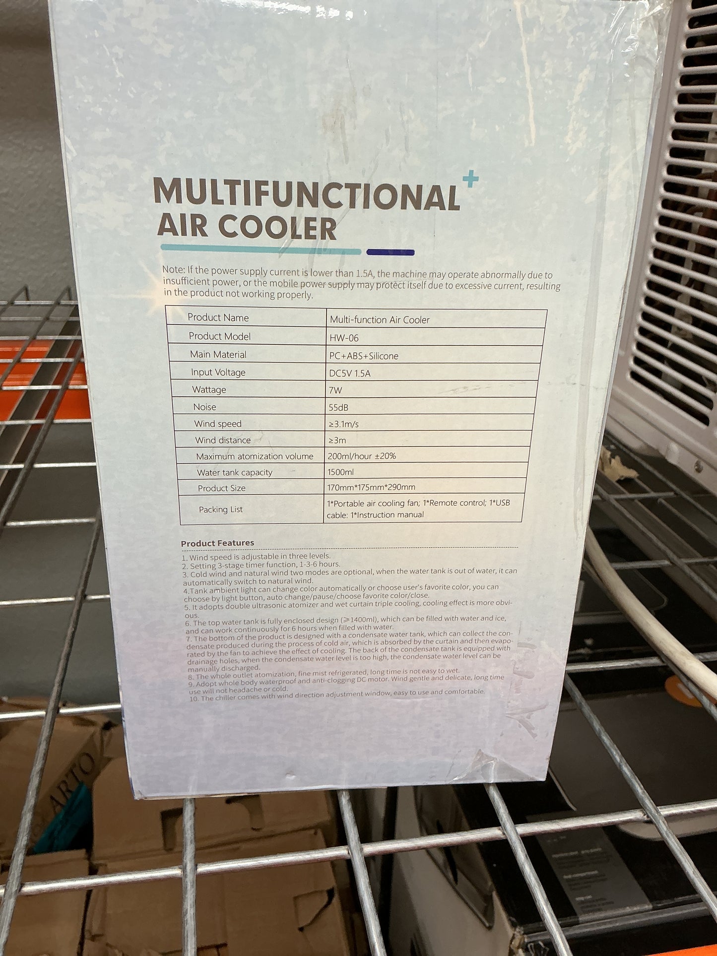 Multifunctional Portable Mini Air Conditioner