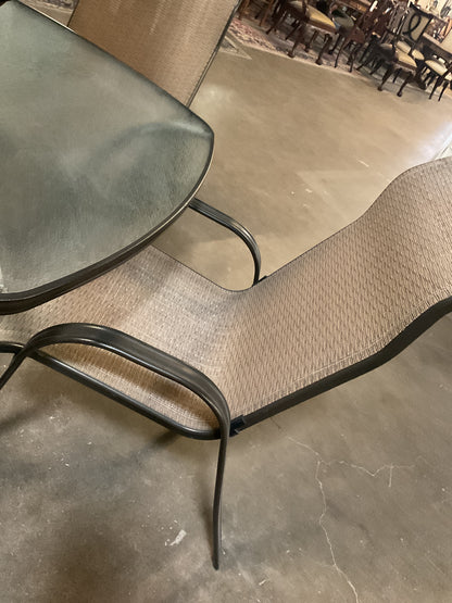 6 Pc Metal Patio Set w/Umbrella
