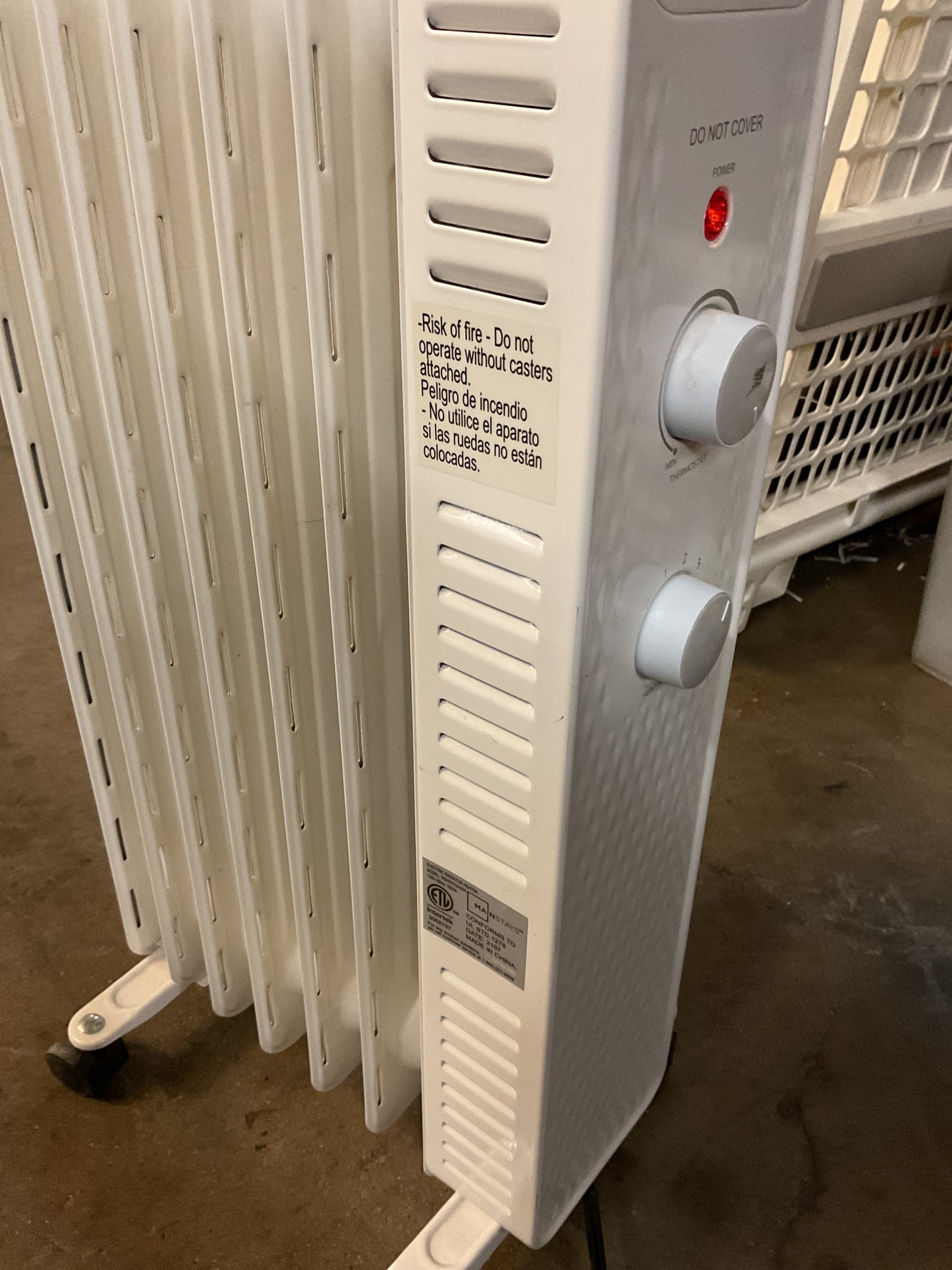 Mainstay 1500W Electric Radiant Space Heater
