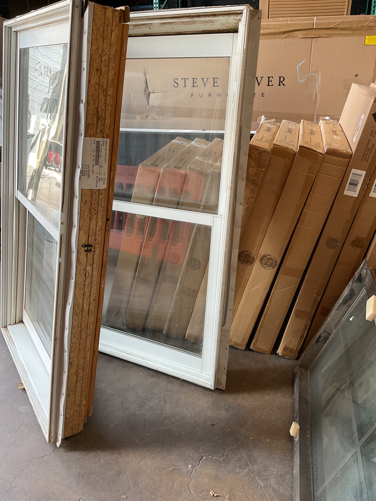 White Vinyl Double Hung Window