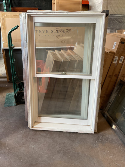 White Vinyl Double Hung Window