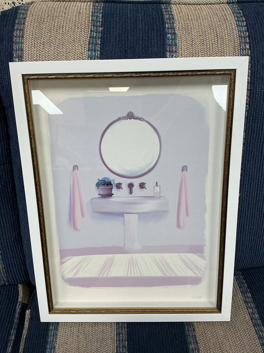 Stupell Cozy Bathroom Sink Print