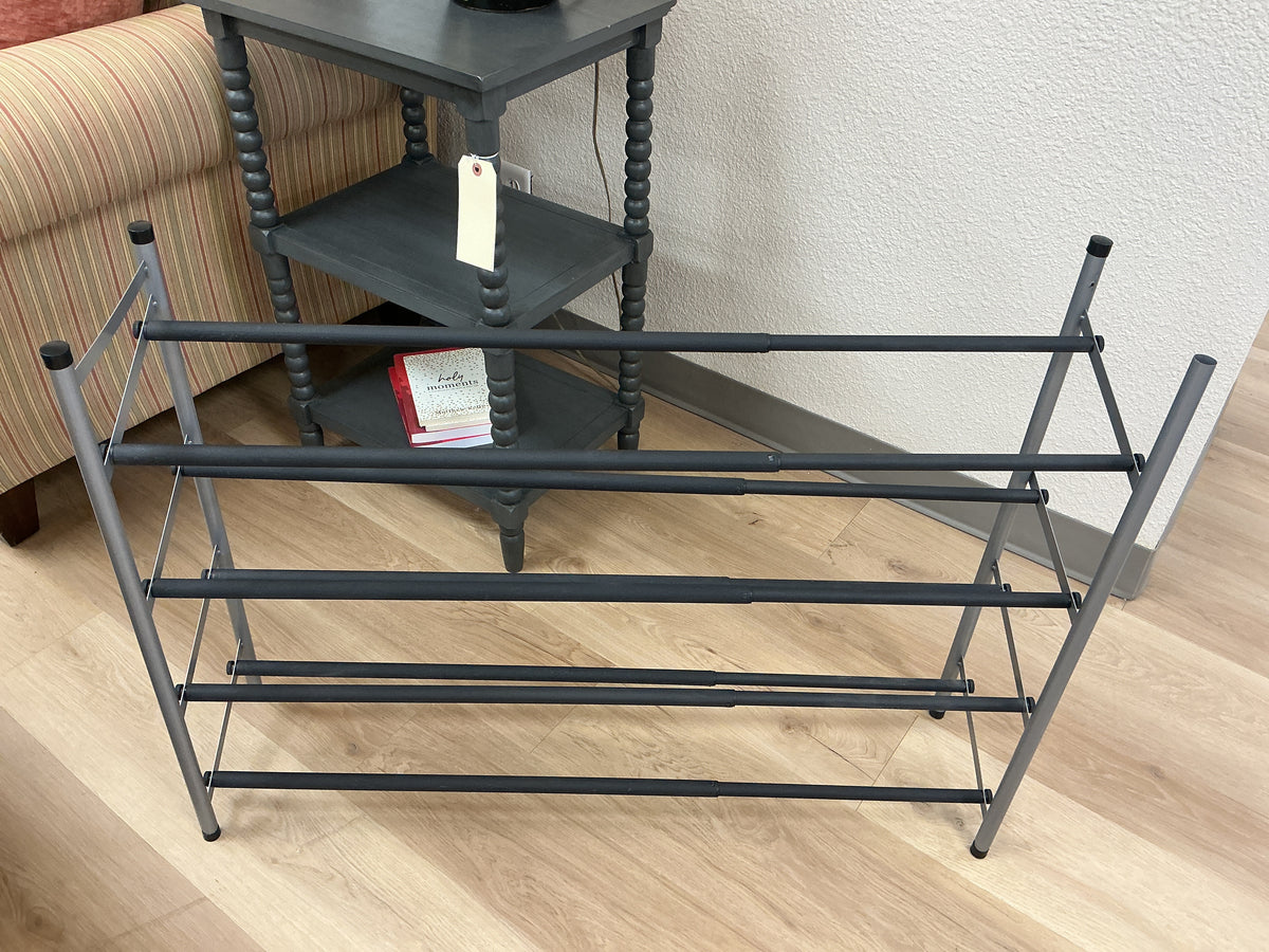 4 Tier Stackable & Adjustable Metal Shoe Rack