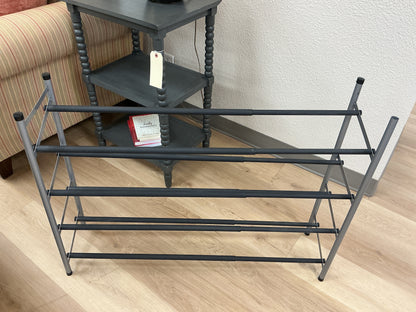 4 Tier Stackable & Adjustable Metal Shoe Rack