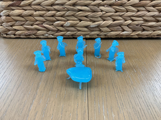 Miniature Handblown Glass Orchestra w/ Piano