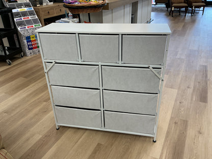9 Drawer Fabric Storage Dresser