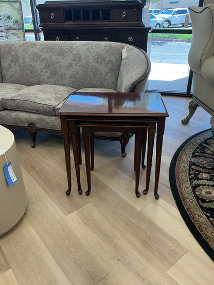 Vintage Mahogany Nesting Tables set of 3