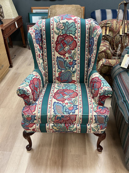 Upholstered Wing Back Chair