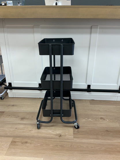 3 - Tier Metal Rolling Cart