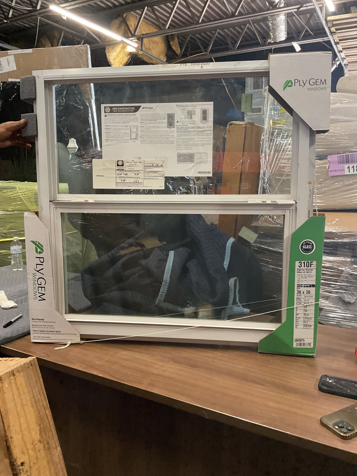 36’x 36’ Single Human Aluminum Window
