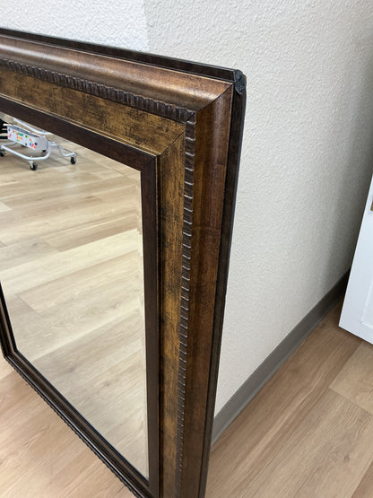 Traditional Gold Beaded Framed Wall Mirror