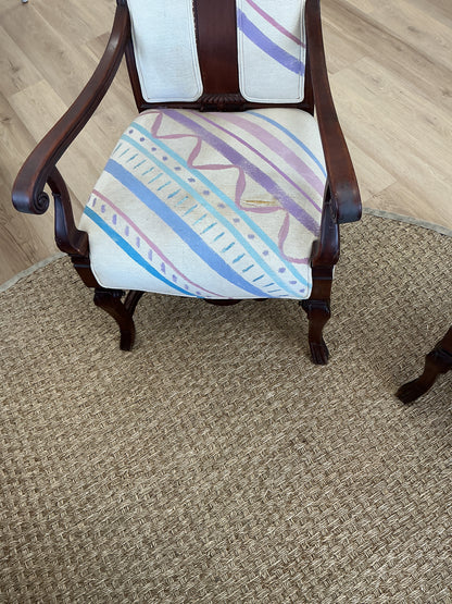 Victorian Style Upholstered Arm Chair