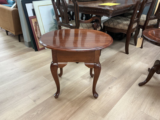 Broyhill Cherry Oval End Table