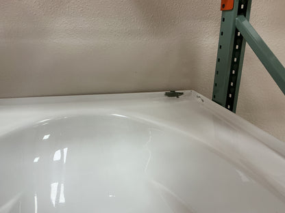 Kohler Windward 60” White Acrylic Alcove Soaking Bathtub