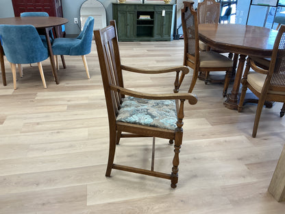 Vintage Oak Split Back Chair