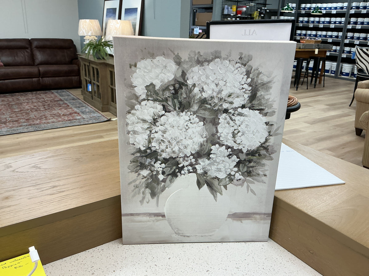 ‘Blooming in White’ Stretched Canvas