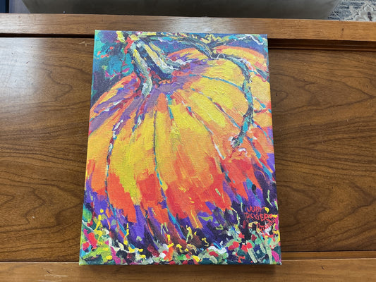Judy Roger’s “Pumpkin Color” Gyclee Print