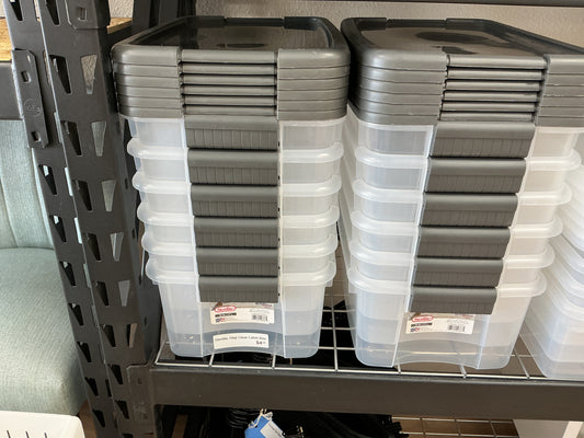 Sterilite 18qt Clear Latch Box