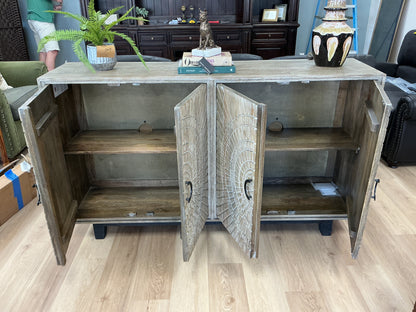 Vivienne 4 Door Cabinet Distressed Taupe
