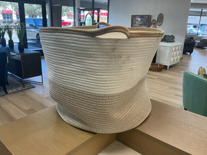 XXL Coiled Rope Tapered Basket