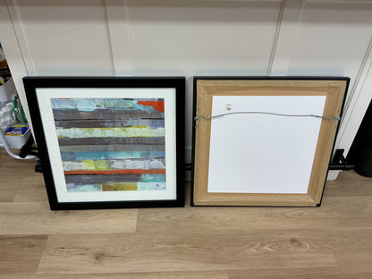 Metro Geometric Abstract Framed Prints