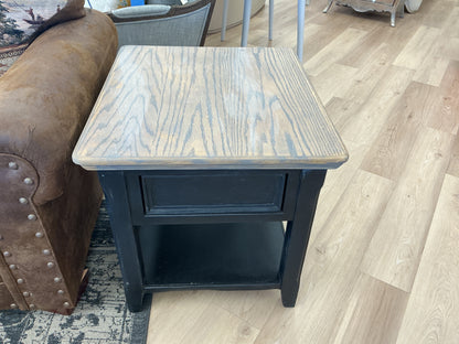 Farmhouse-Style Two-Tone End Table