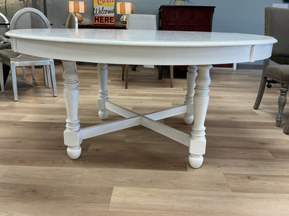 64” Round Solid Wood Table