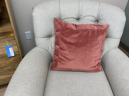 Tuxedo Pleat Velvet Throw Pillow