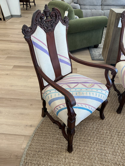 Victorian Style Upholstered Arm Chair
